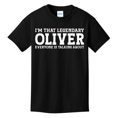 Oliver Personal Name Funny Oliver Kids T-Shirt