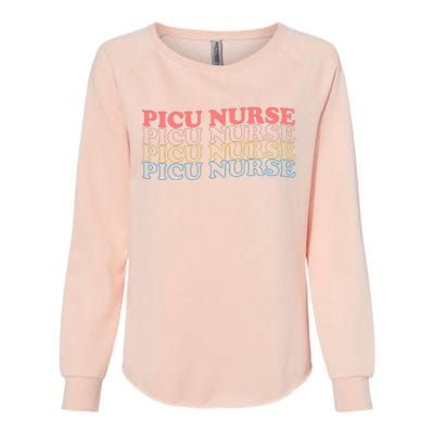 OdG4 PICU Nurse Retro Pediatric Intensive Care Unit Nurse Womens California Wash Sweatshirt