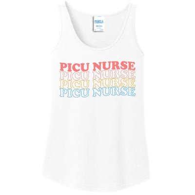 OdG4 PICU Nurse Retro Pediatric Intensive Care Unit Nurse Ladies Essential Tank