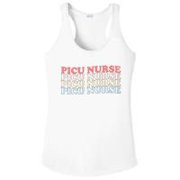 OdG4 PICU Nurse Retro Pediatric Intensive Care Unit Nurse Ladies PosiCharge Competitor Racerback Tank