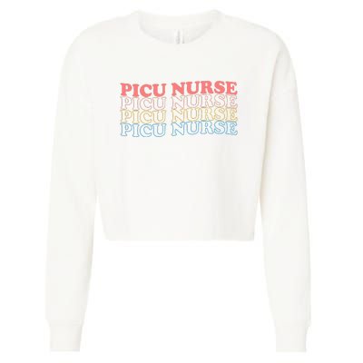 OdG4 PICU Nurse Retro Pediatric Intensive Care Unit Nurse Cropped Pullover Crew