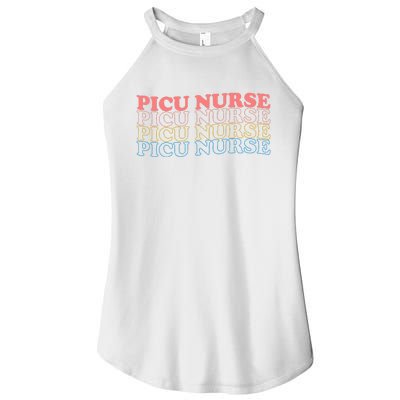 OdG4 PICU Nurse Retro Pediatric Intensive Care Unit Nurse Women's Perfect Tri Rocker Tank