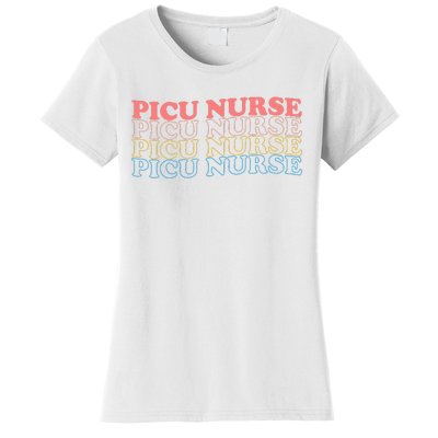 OdG4 PICU Nurse Retro Pediatric Intensive Care Unit Nurse Women's T-Shirt