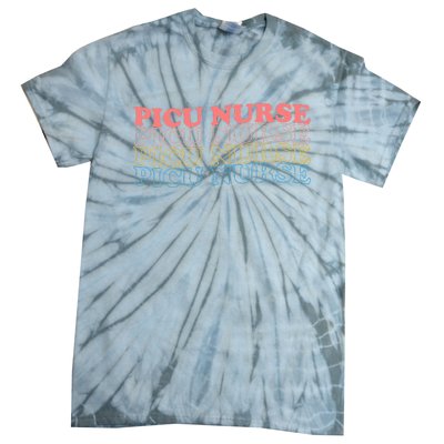 OdG4 PICU Nurse Retro Pediatric Intensive Care Unit Nurse Tie-Dye T-Shirt