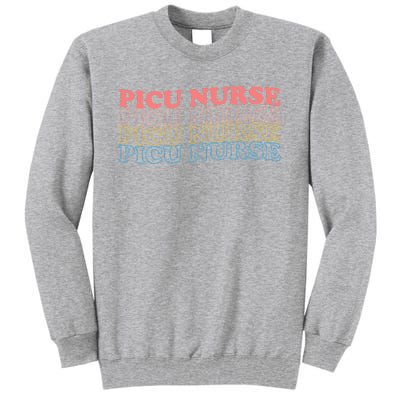 OdG4 PICU Nurse Retro Pediatric Intensive Care Unit Nurse Tall Sweatshirt