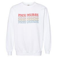 OdG4 PICU Nurse Retro Pediatric Intensive Care Unit Nurse Garment-Dyed Sweatshirt