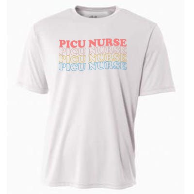 OdG4 PICU Nurse Retro Pediatric Intensive Care Unit Nurse Cooling Performance Crew T-Shirt