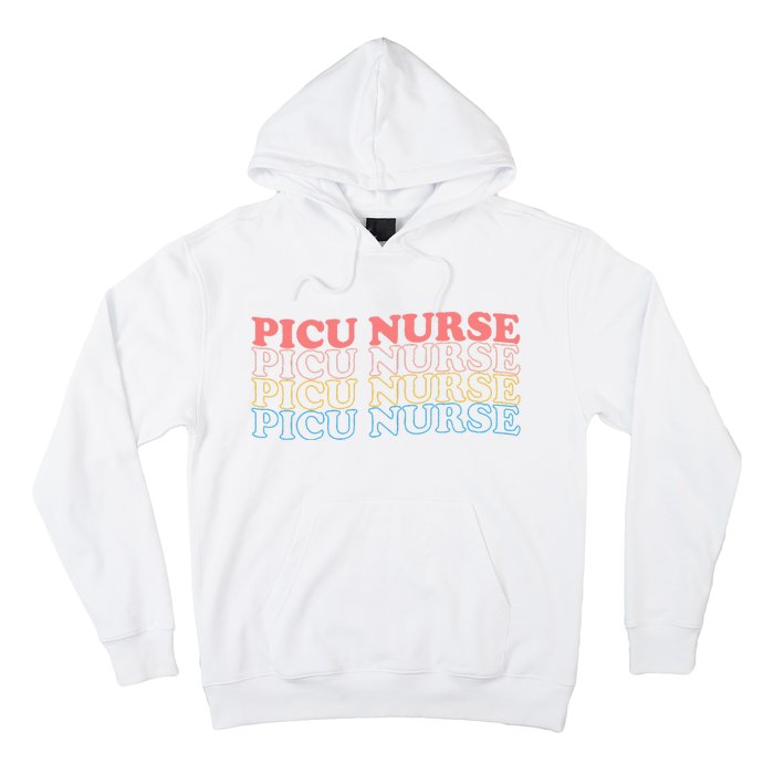 OdG4 PICU Nurse Retro Pediatric Intensive Care Unit Nurse Hoodie