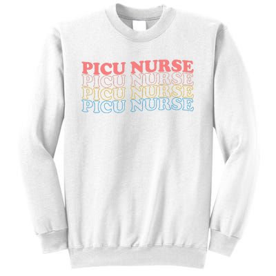 OdG4 PICU Nurse Retro Pediatric Intensive Care Unit Nurse Sweatshirt