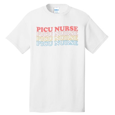 OdG4 PICU Nurse Retro Pediatric Intensive Care Unit Nurse Tall T-Shirt