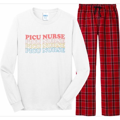 OdG4 PICU Nurse Retro Pediatric Intensive Care Unit Nurse Long Sleeve Pajama Set