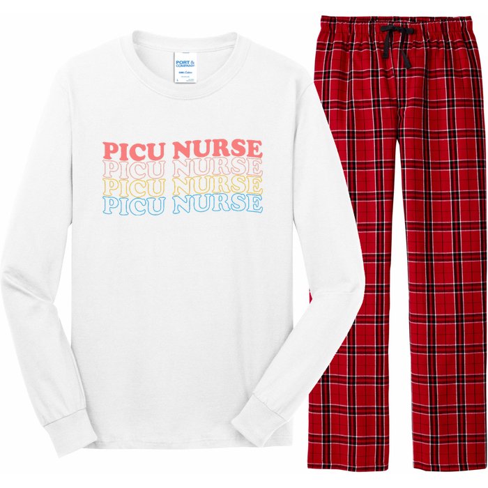 OdG4 PICU Nurse Retro Pediatric Intensive Care Unit Nurse Long Sleeve Pajama Set