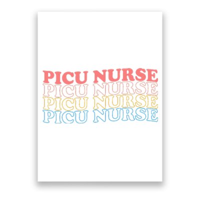 OdG4 PICU Nurse Retro Pediatric Intensive Care Unit Nurse Poster