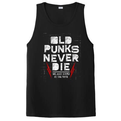 Old Punks Never Die We Stand In The Back For Punk Rock Fans PosiCharge Competitor Tank