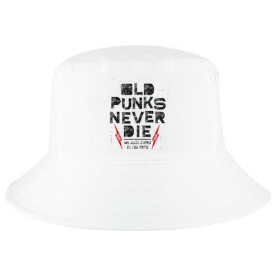 Old Punks Never Die Punk We Stand in the Back Rock Cool Comfort Performance Bucket Hat