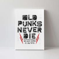 Old Punks Never Die Punk We Stand in the Back Rock Canvas