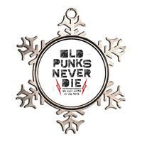 Old Punks Never Die Punk We Stand in the Back Rock Metallic Star Ornament