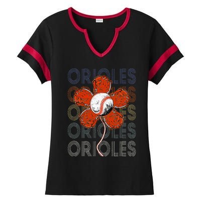 Orioles Proud Name Lovers Orioles Ladies Halftime Notch Neck Tee