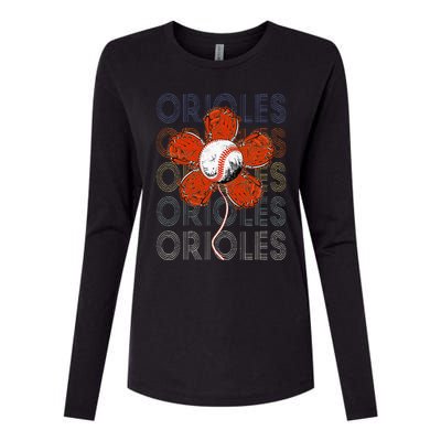 Orioles Proud Name Lovers Orioles Womens Cotton Relaxed Long Sleeve T-Shirt