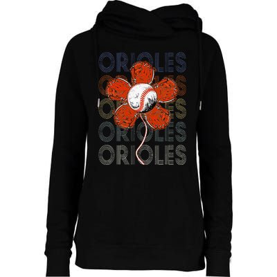 Orioles Proud Name Lovers Orioles Womens Funnel Neck Pullover Hood