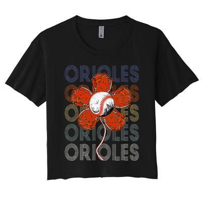 Orioles Proud Name Lovers Orioles Women's Crop Top Tee