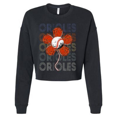 Orioles Proud Name Lovers Orioles Cropped Pullover Crew