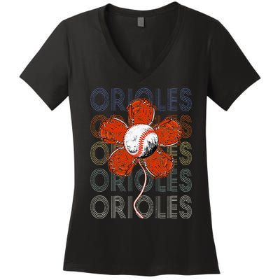 Orioles Proud Name Lovers Orioles Women's V-Neck T-Shirt