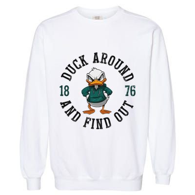 Oregon Personalized Name Throwback Style Classic Garment-Dyed Sweatshirt