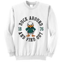 Oregon Personalized Name Throwback Style Classic Sweatshirt