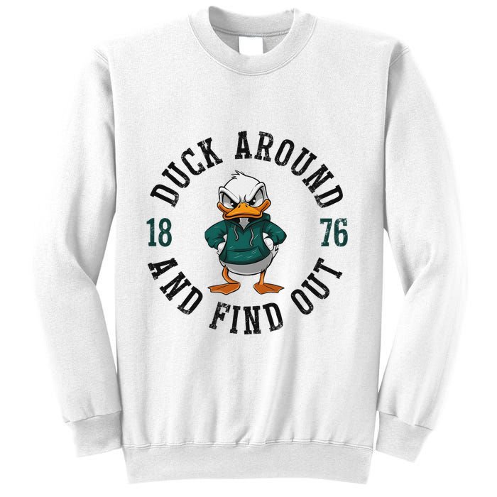 Oregon Personalized Name Throwback Style Classic Sweatshirt