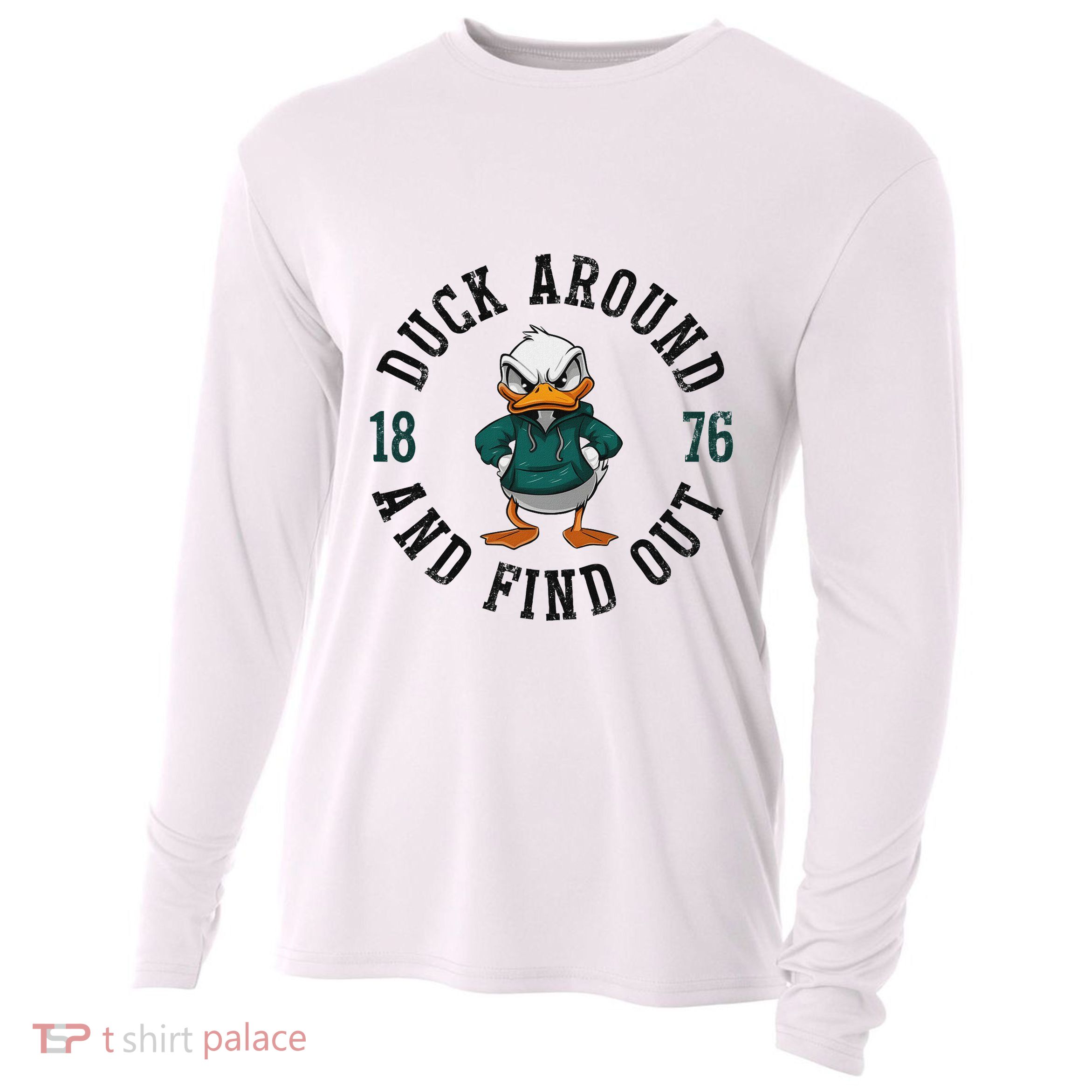 Oregon Personalized Name Throwback Style Classic Cooling Performance Long Sleeve Crew