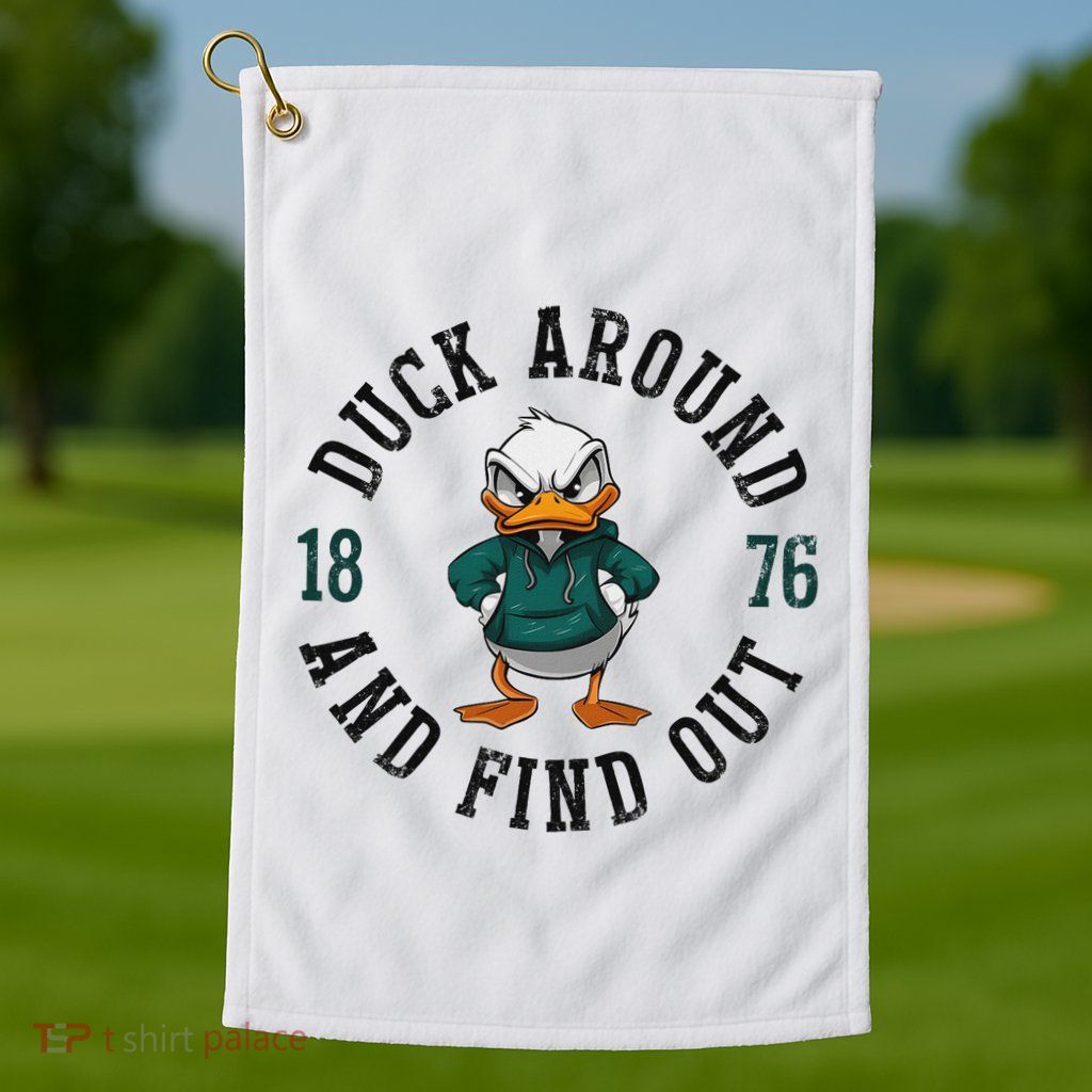 Oregon Personalized Name Throwback Style Classic Golf Towel
