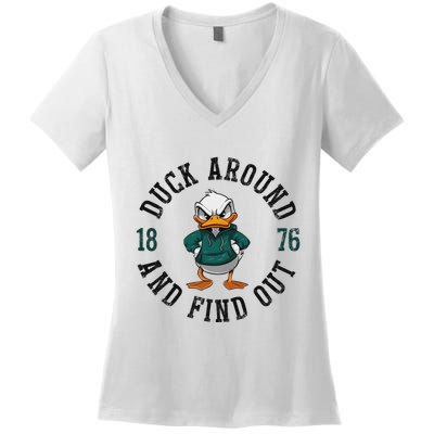Oregon Personalized Name Throwback Style Classic Women's V-Neck T-Shirt