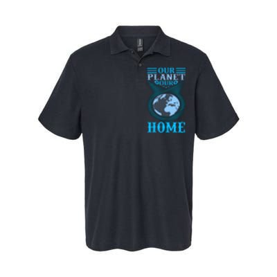 Our Planet Our Home Softstyle Adult Sport Polo