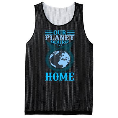 Our Planet Our Home Mesh Reversible Basketball Jersey Tank