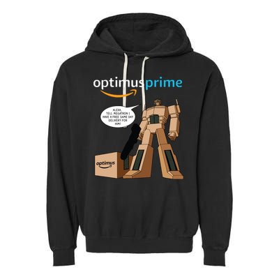Optimus Prime Garment-Dyed Fleece Hoodie