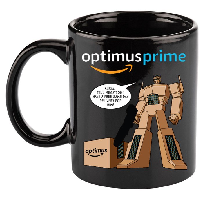 Optimus Prime 11oz C Handle Ceramic Mug