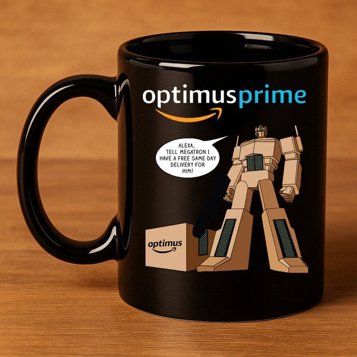 Optimus Prime 11oz C Handle Ceramic Mug