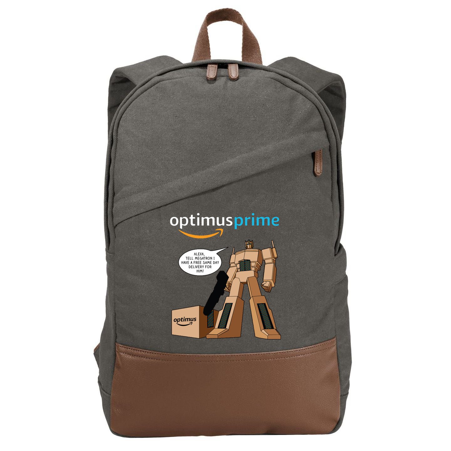 Optimus Prime Cotton Canvas Backpack