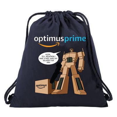 Optimus Prime Drawstring Bag