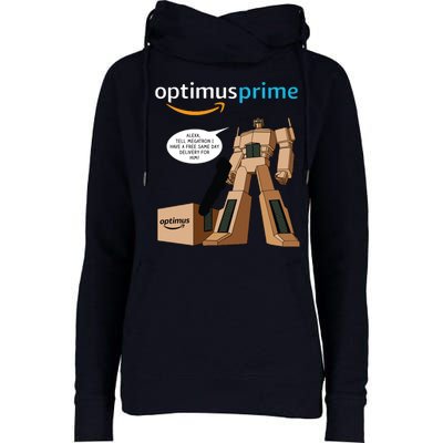 Optimus Prime Womens Funnel Neck Pullover Hood