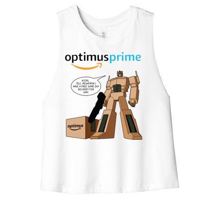 Optimus Prime Women's Racerback Cropped Tank