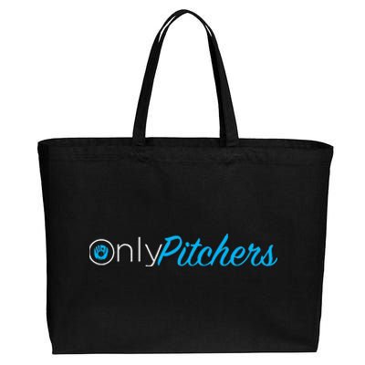 Only Pitchers Cotton Canvas Jumbo Tote