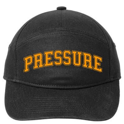 Orange Pressure Orange Color 7-Panel Snapback Hat