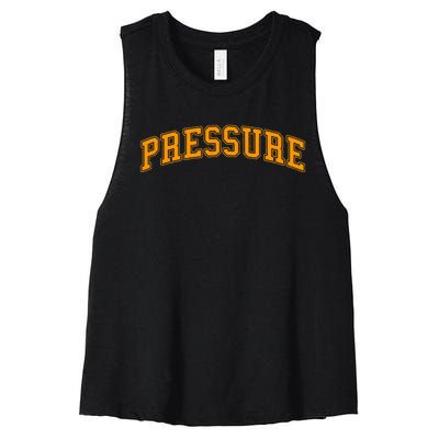 Orange Pressure Orange Color Women's Racerback Cropped Tank