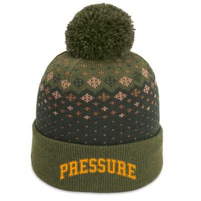 Orange Pressure Orange Color The Baniff Cuffed Pom Beanie