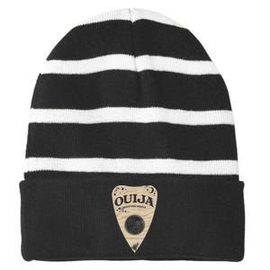 Ouija Planchette Of Spirits Striped Beanie with Solid Band