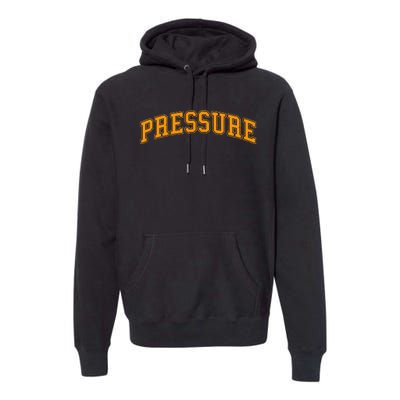 Orange Pressure Orange Color Graphic Premium Hoodie