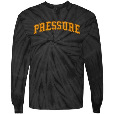 Orange Pressure Orange Color Graphic Tie-Dye Long Sleeve Shirt