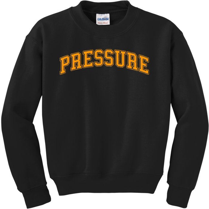 Orange Pressure Orange Color Graphic Kids Sweatshirt